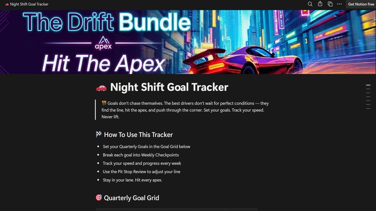 Drift Notion Template