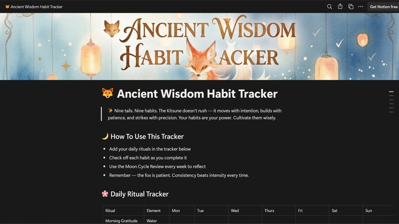 Kitsune Notion Template